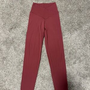 Aerie Mauve Crossover Leggings Size XS
